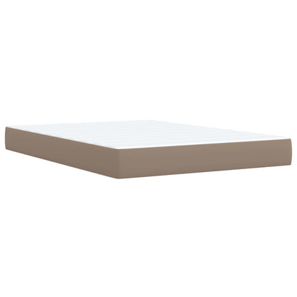 Giroletto a Molle con Materasso Cappuccino 140x190cm Similpelle