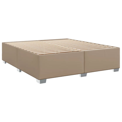 Giroletto a Molle con Materasso Cappuccino 180x200cm Similpelle