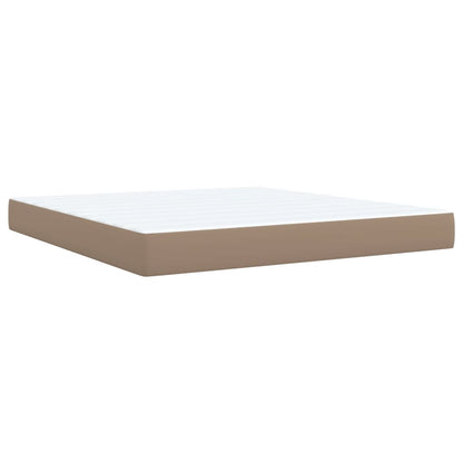 Giroletto a Molle con Materasso Cappuccino 180x200cm Similpelle
