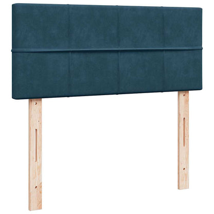 Giroletto a Molle con Materasso Blu 120x200 cm in Velluto | homemem39