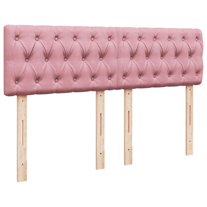 Giroletto a Molle con Materasso Rosa 140x200 cm in Velluto | homemem39