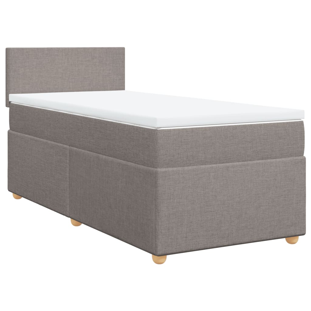 Giroletto a Molle con Materasso Tortora 80x200 cm inTessuto | homemem39
