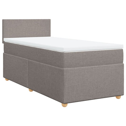 Giroletto a Molle con Materasso Tortora 80x200 cm inTessuto | homemem39