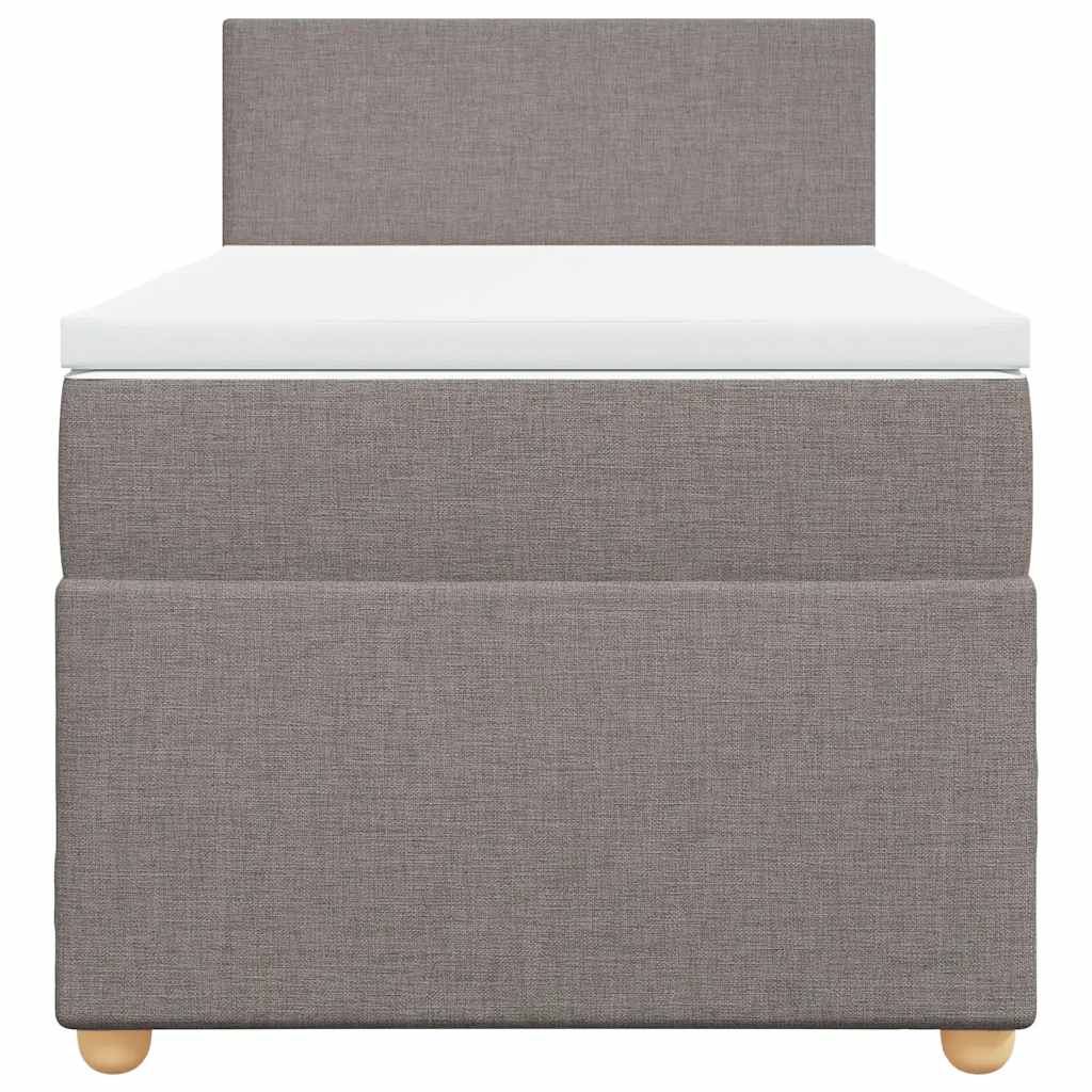 Giroletto a Molle con Materasso Tortora 80x200 cm inTessuto | homemem39