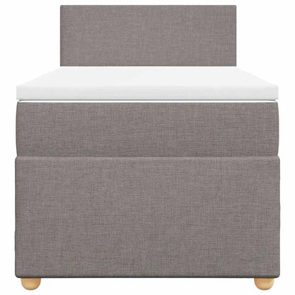 Giroletto a Molle con Materasso Tortora 80x200 cm inTessuto | homemem39
