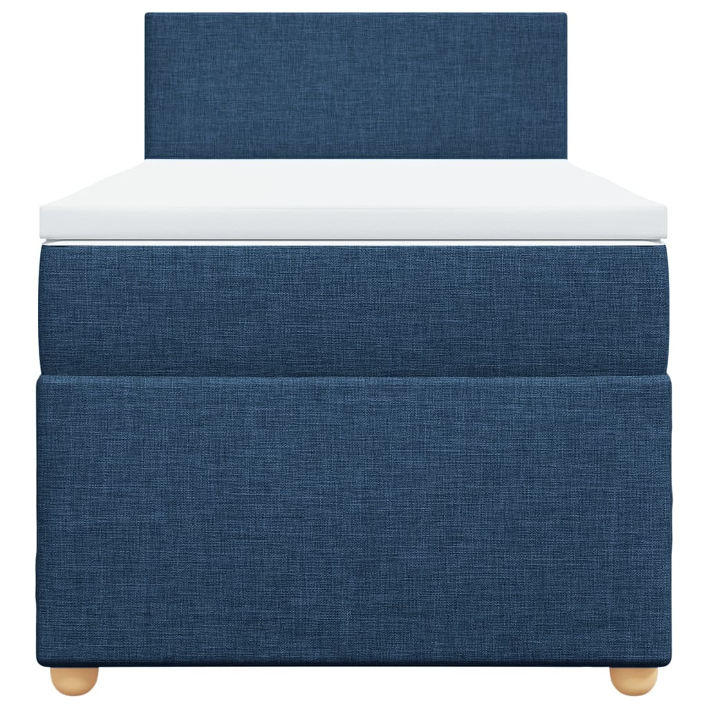 Giroletto a Molle con Materasso Blu 80x200 cm inTessuto - homemem39