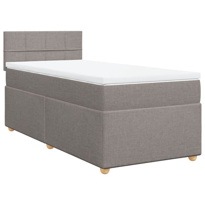 Giroletto a Molle con Materasso Tortora 80x200 cm inTessuto | homemem39
