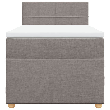 Giroletto a Molle con Materasso Tortora 80x200 cm inTessuto | homemem39
