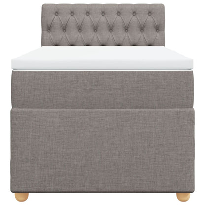 Giroletto a Molle con Materasso Tortora 80x200 cm inTessuto | homemem39