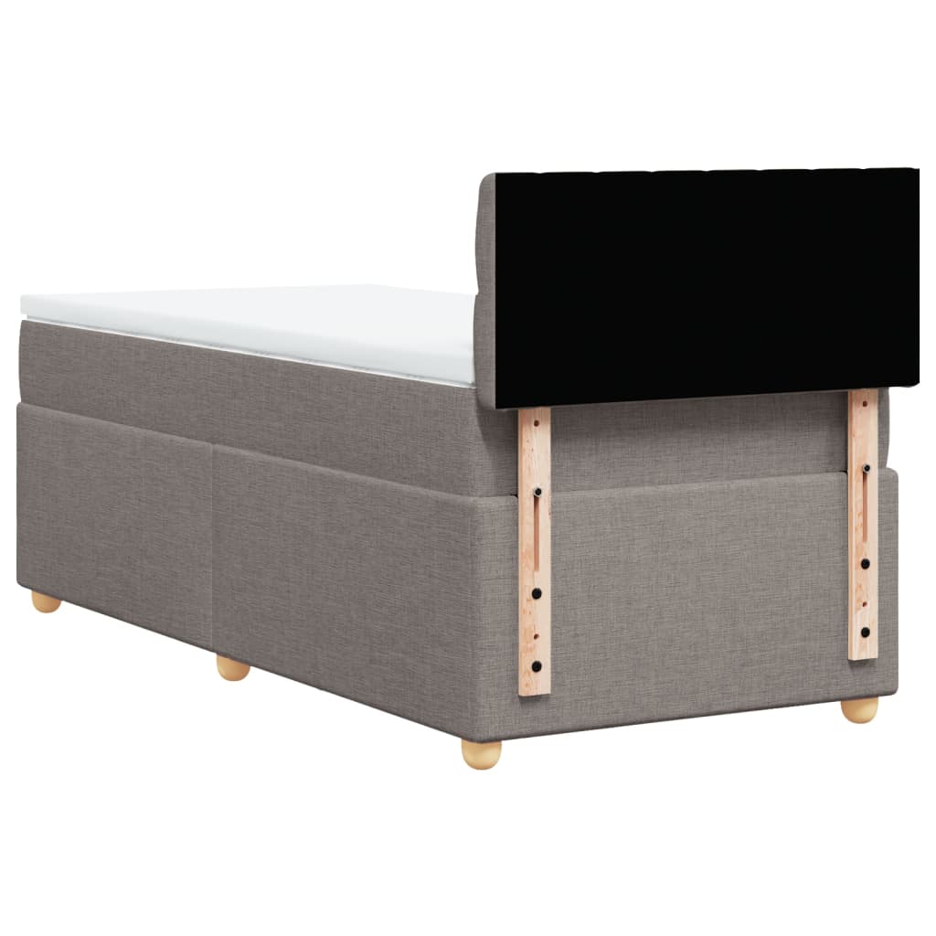 Giroletto a Molle con Materasso Tortora 80x200 cm inTessuto | homemem39