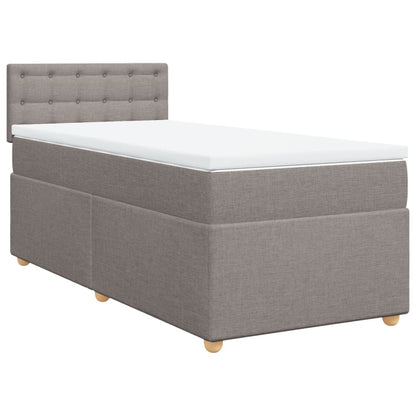 Giroletto a Molle con Materasso Tortora 80x200 cm inTessuto | homemem39
