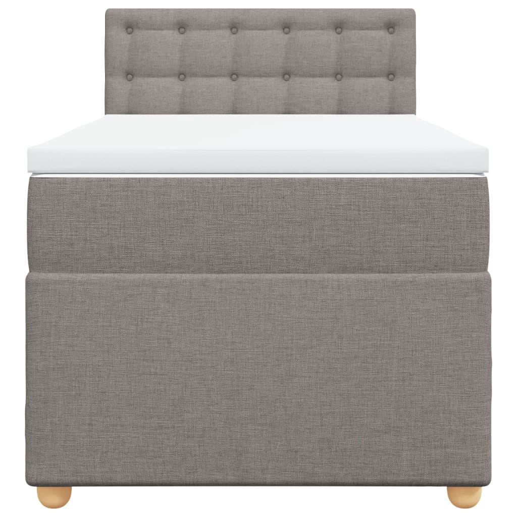 Giroletto a Molle con Materasso Tortora 80x200 cm inTessuto | homemem39