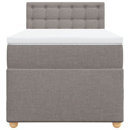 Giroletto a Molle con Materasso Tortora 80x200 cm inTessuto | homemem39