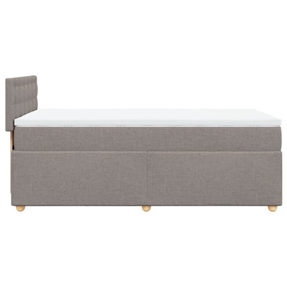 Giroletto a Molle con Materasso Tortora 80x200 cm inTessuto | homemem39
