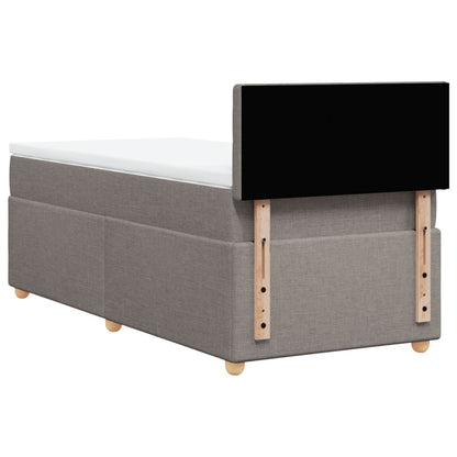 Giroletto a Molle con Materasso Tortora 80x200 cm inTessuto | homemem39