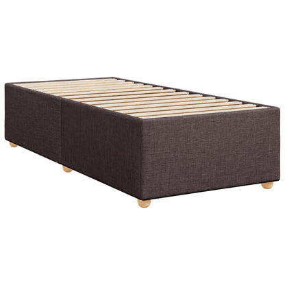 Giroletto a Molle con Materasso Marrone Scuro 90x190cm Tessuto | homemem39
