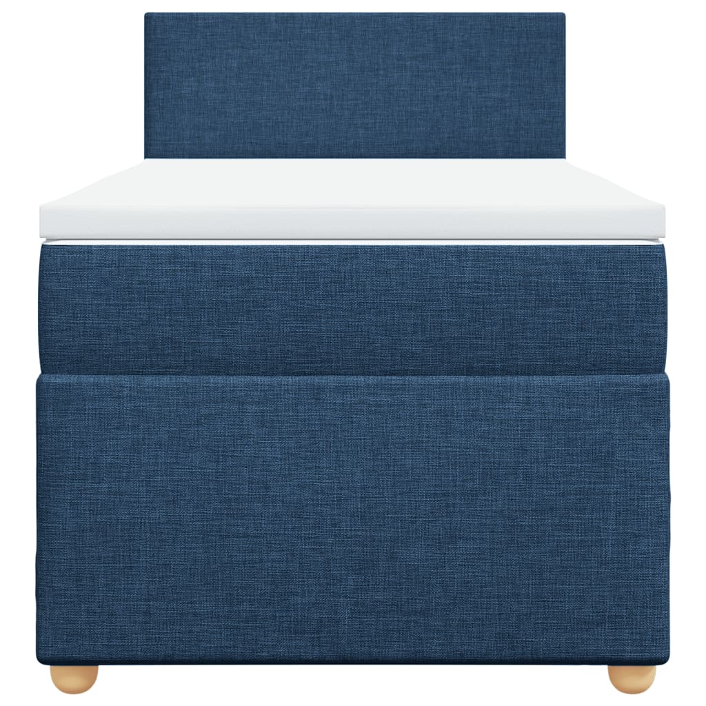 Giroletto a Molle con Materasso Blu 90x200 cm inTessuto - homemem39