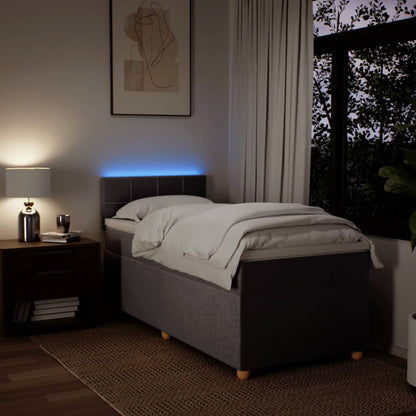 Giroletto a Molle con Materasso Tortora 90x200 cm inTessuto - homemem39