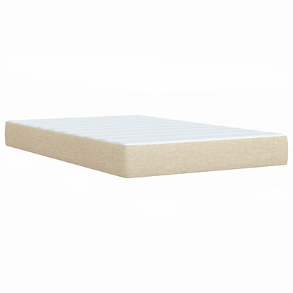 Giroletto a Molle con Materasso Crema 120x190 cm in Tessuto | homemem39