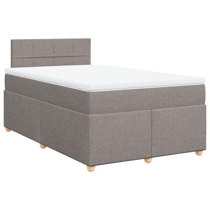 Giroletto a Molle con Materasso Tortora 120x190 cm in Tessuto