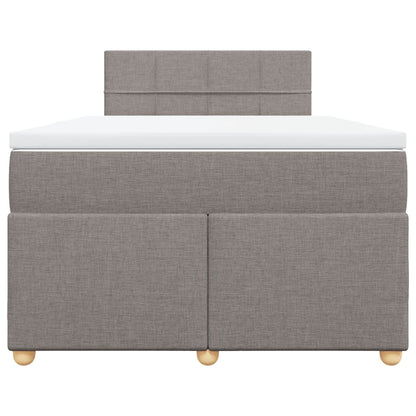 Giroletto a Molle con Materasso Tortora 120x190 cm in Tessuto