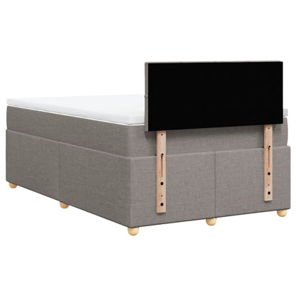 Giroletto a Molle con Materasso Tortora 120x190 cm in Tessuto