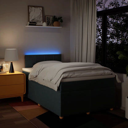 Giroletto a Molle con Materasso Blu 120x190 cm in Tessuto - homemem39