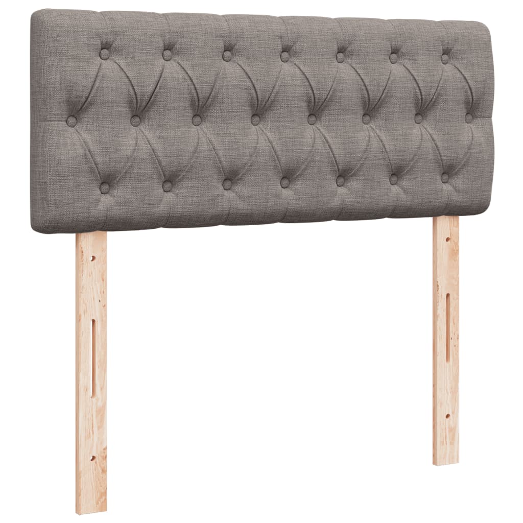 Giroletto a Molle con Materasso Tortora 120x190 cm in Tessuto | homemem39
