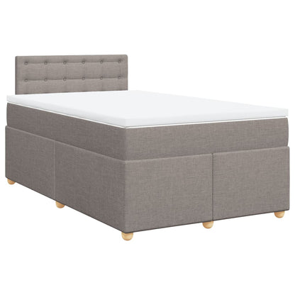 Giroletto a Molle con Materasso Tortora 120x190 cm in Tessuto