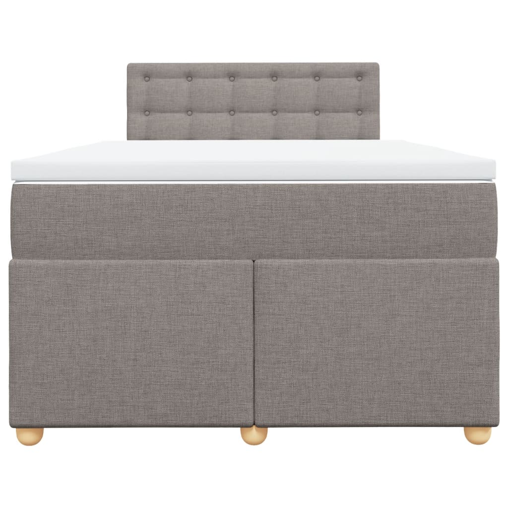 Giroletto a Molle con Materasso Tortora 120x190 cm in Tessuto | homemem39