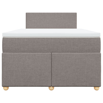 Giroletto a Molle con Materasso Tortora 120x200 cm in Tessuto | homemem39