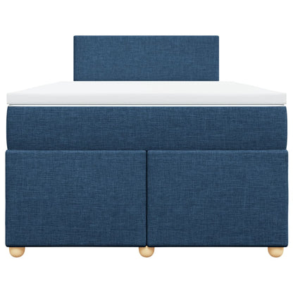 Giroletto a Molle con Materasso Blu 120x200 cm in Tessuto - homemem39