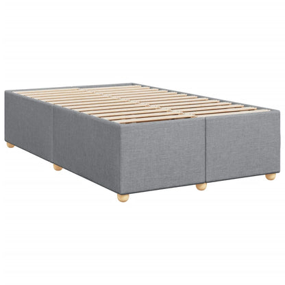 Giroletto a Molle con Materasso Grigio Chiaro 120x200cm Tessuto | homemem39