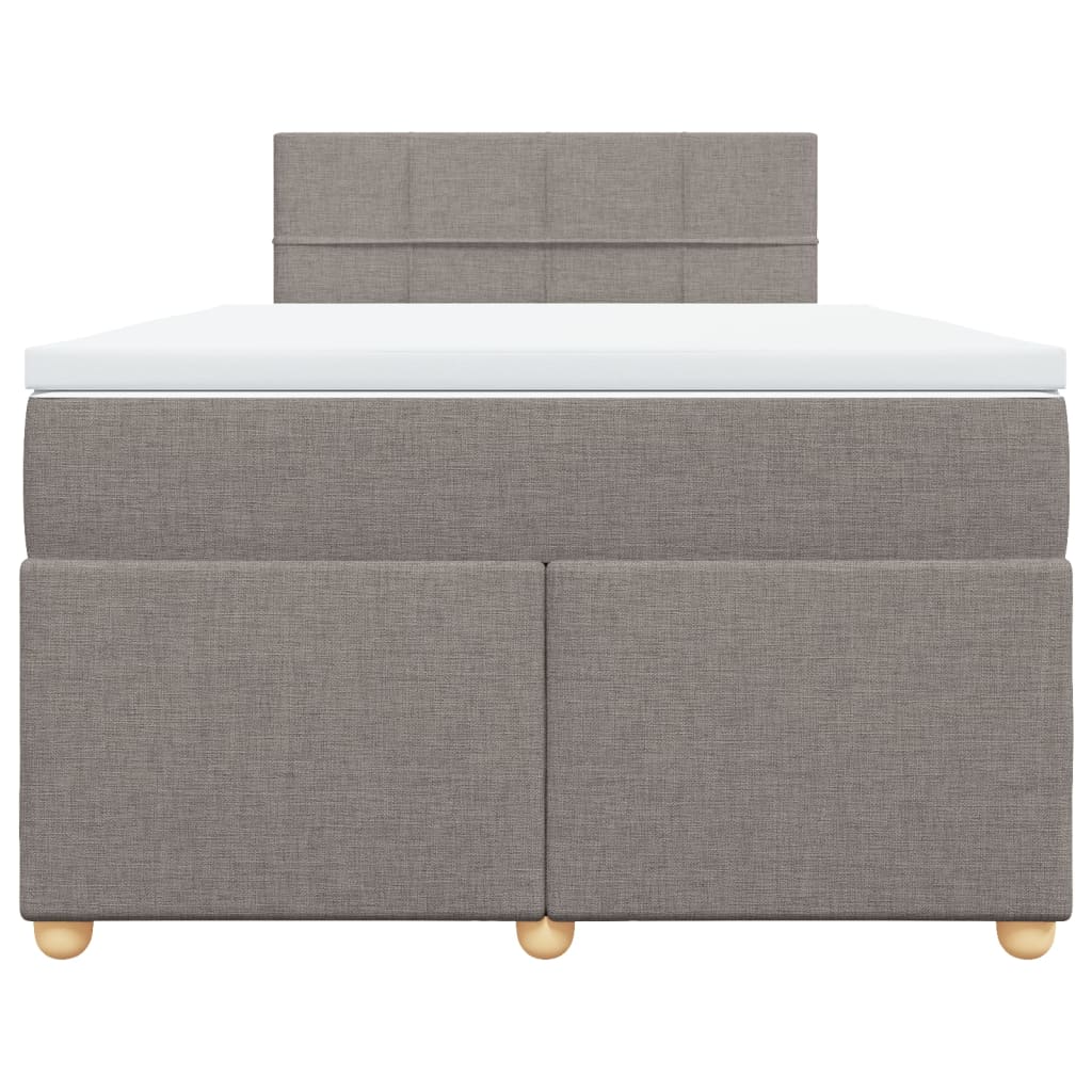 Giroletto a Molle con Materasso Tortora 120x200 cm in Tessuto | homemem39