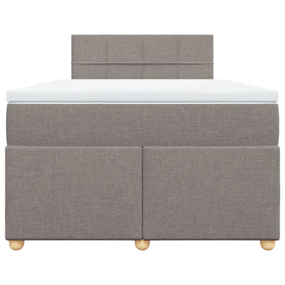 Giroletto a Molle con Materasso Tortora 120x200 cm in Tessuto | homemem39