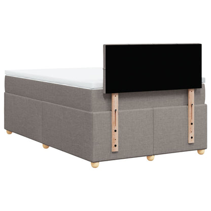 Giroletto a Molle con Materasso Tortora 120x200 cm in Tessuto | homemem39