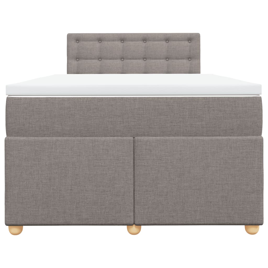 Giroletto a Molle con Materasso Tortora 120x200 cm in Tessuto | homemem39