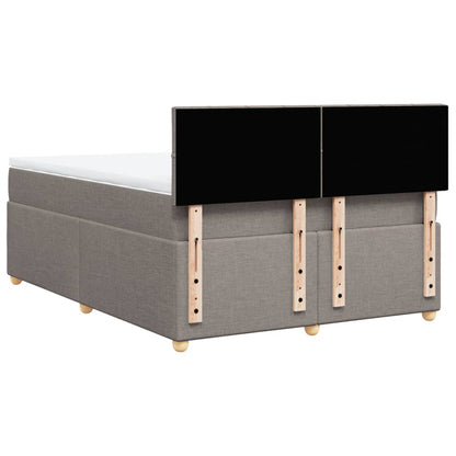 Giroletto a Molle con Materasso Tortora 140x190 cm in Tessuto | homemem39