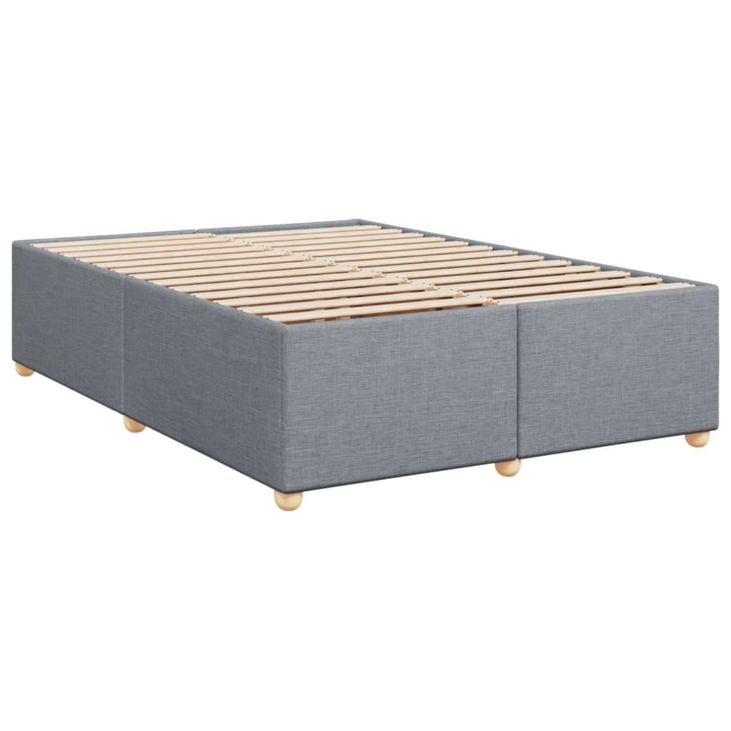 Giroletto a Molle con Materasso Grigio Chiaro 140x190cm Tessuto | homemem39