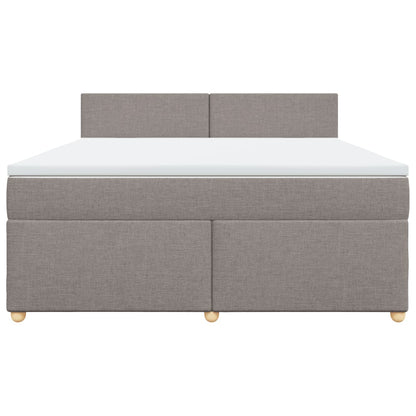 Giroletto a Molle con Materasso Tortora 180x200 cm in Tessuto | homemem39