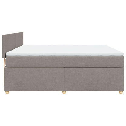 Giroletto a Molle con Materasso Tortora 180x200 cm in Tessuto | homemem39