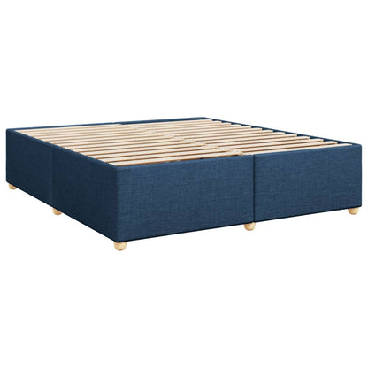 Giroletto a Molle con Materasso Blu 180x200 cm in Tessuto