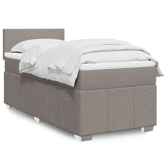 Giroletto a Molle con Materasso Tortora 80x200 cm inTessuto | homemem39