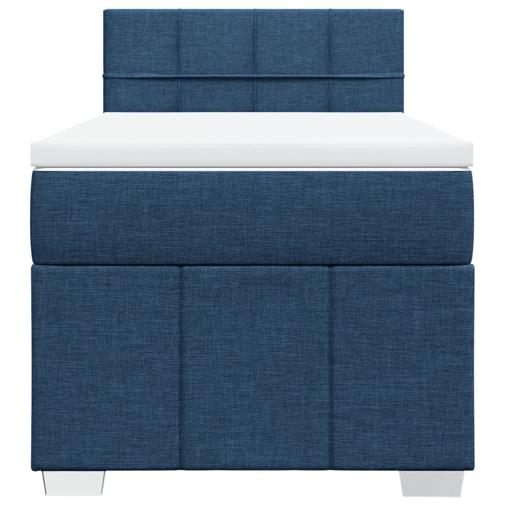 Giroletto a Molle con Materasso Blu 80x200 cm inTessuto | homemem39