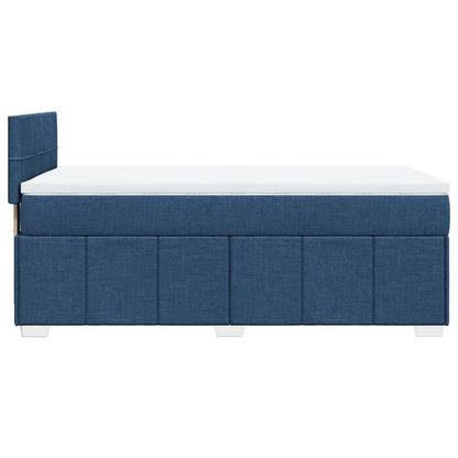 Giroletto a Molle con Materasso Blu 80x200 cm inTessuto | homemem39