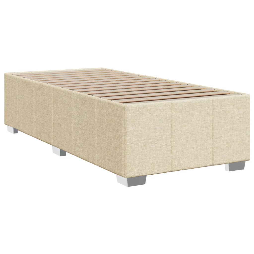 Giroletto a Molle con Materasso Crema 80x200 cm inTessuto | homemem39