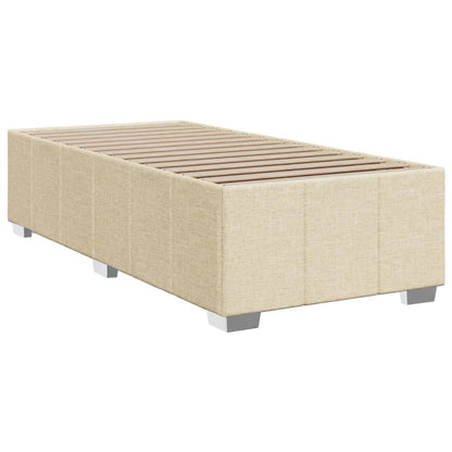 Giroletto a Molle con Materasso Crema 80x200 cm inTessuto | homemem39