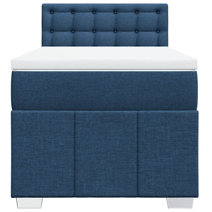 Giroletto a Molle con Materasso Blu 80x200 cm inTessuto | homemem39