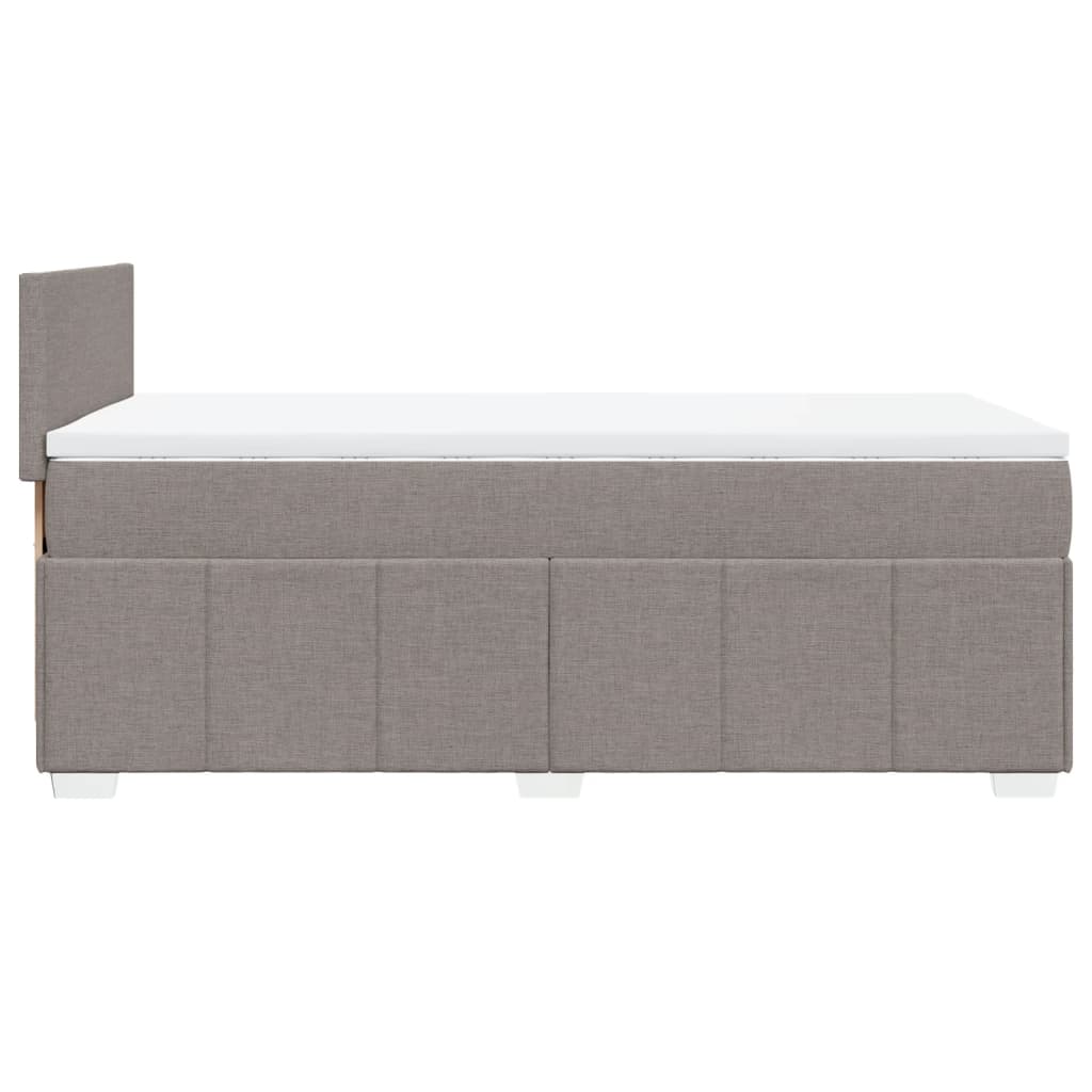 Giroletto a Molle con Materasso Tortora 90x200 cm inTessuto