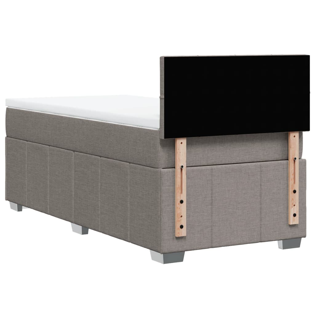 Giroletto a Molle con Materasso Tortora 90x200 cm inTessuto | homemem39